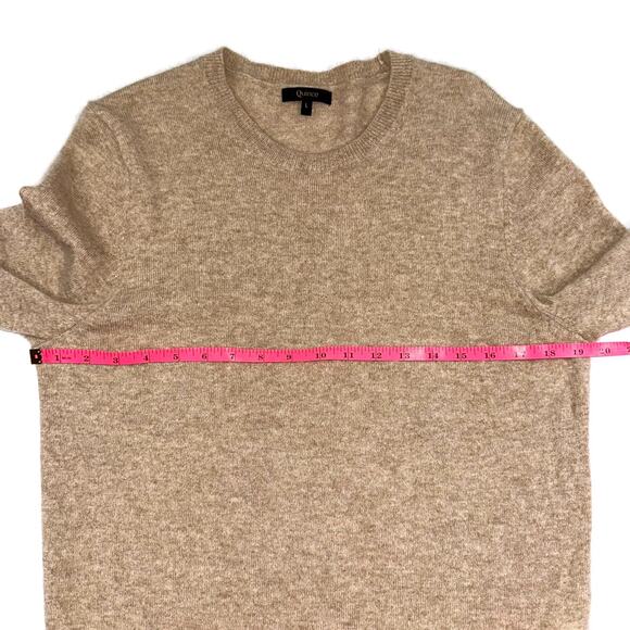 Quince Mongolian Cashmere Oatmeal Crewneck Sweater Size Large - Picture 12 of 14